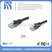 1m 3&#39;Feet Schwarz CAT 6 CAT6 Gigabit 10/100/1000 Netzwerk Cat6 Ethernet Netzwerk Kabelkabel Oem